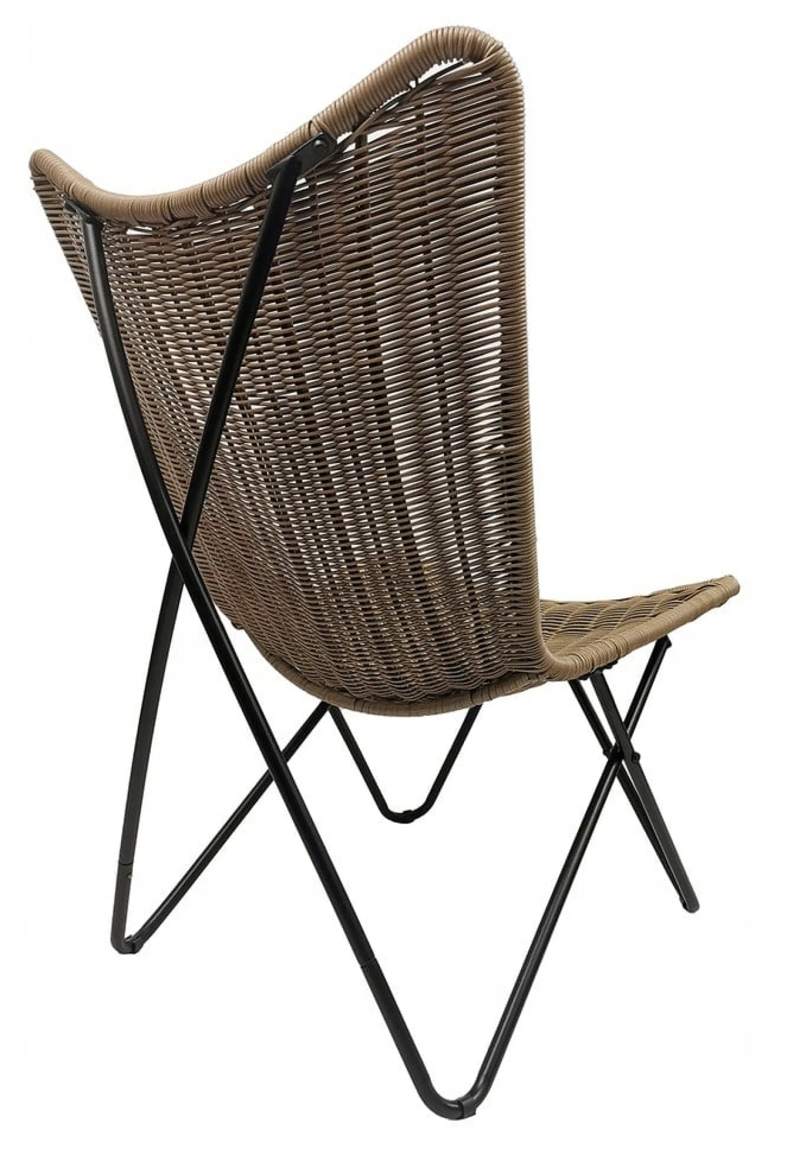 Fotel ogrodowy mocny leżak boho rattan Rimini