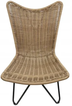 Fotel ogrodowy mocny leżak boho rattan Rimini