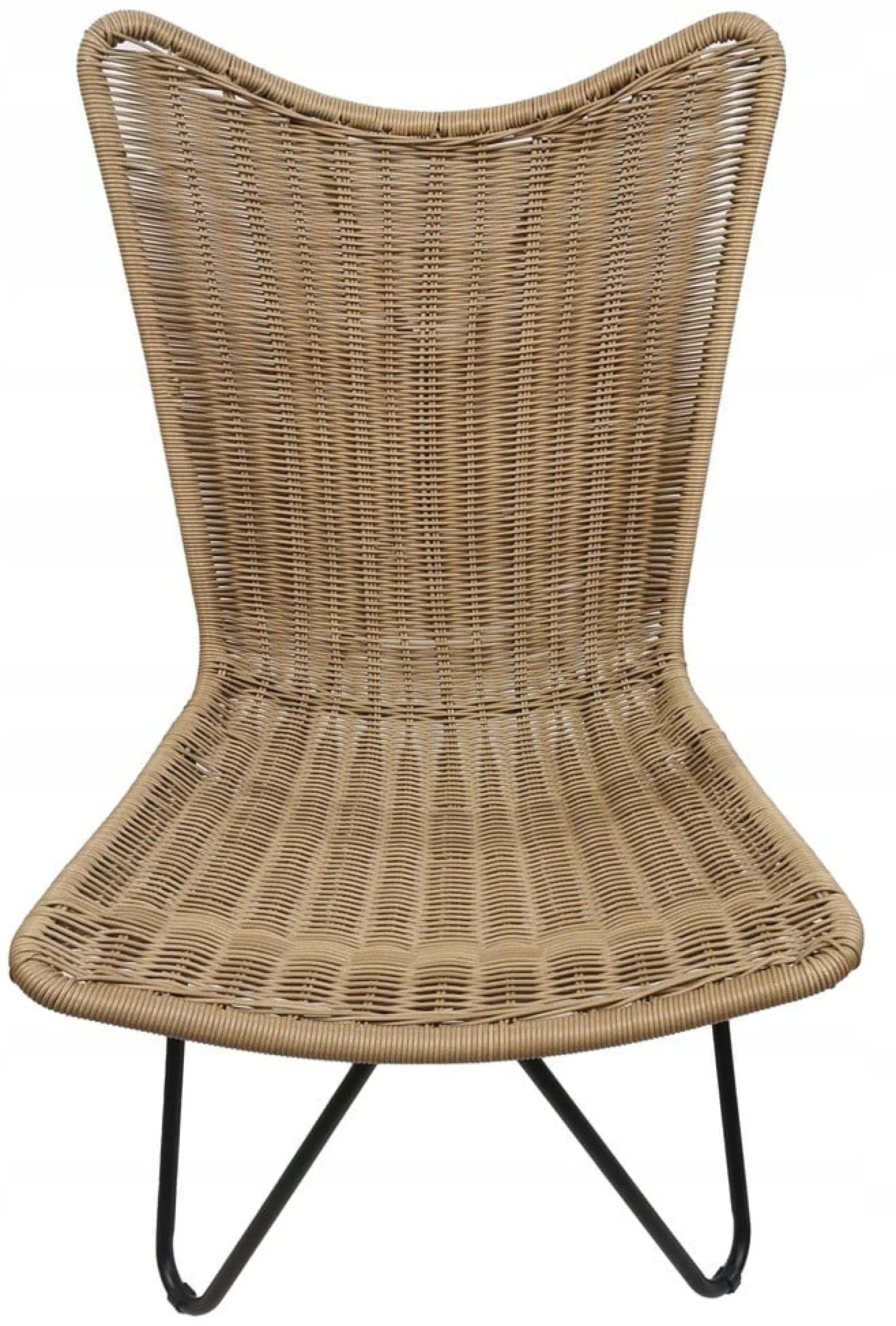 Fotel ogrodowy mocny leżak boho rattan Rimini