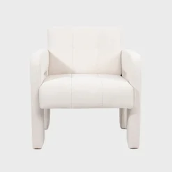 Fotel PELLE Beżowy 68x74x72 cm HOMLA