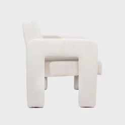 Fotel PELLE Beżowy 68x74x72 cm HOMLA