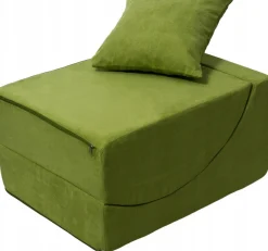 Fotel relaksacyjny VELINDA 150x60x40cm 3w1 składany sofa pufa leżanka