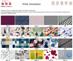 Fotel Uszak romby GEOMETRYCZNY motyw GRAFITOWY