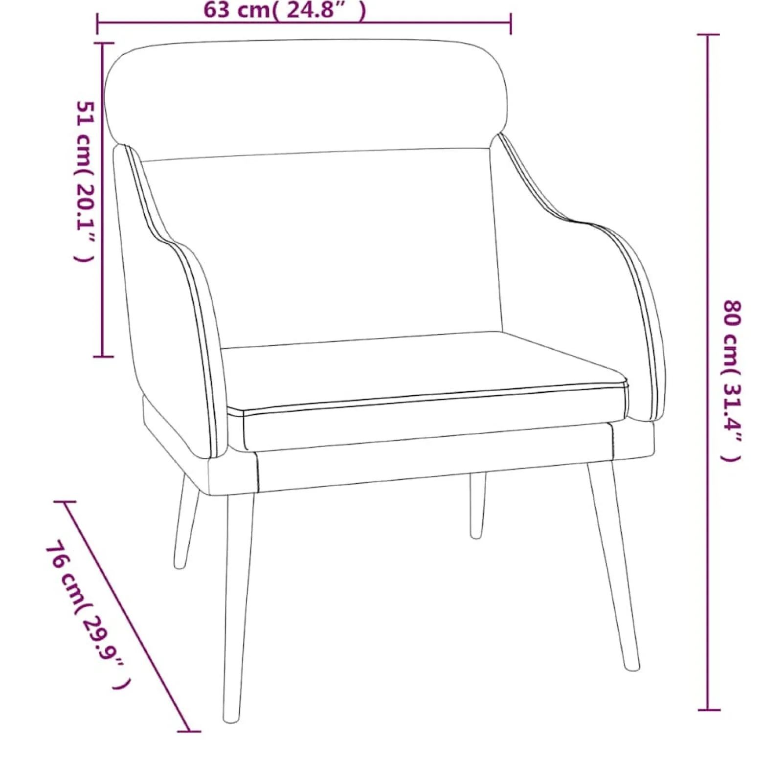 Fotel Wypoczynkowy Żółty Aksamit Tapicerowany Do Salonu Pokoju 63x76x80 cm