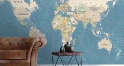 Fototapeta Polityczna Mapa Świata 90x60cm