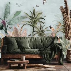 Fototapeta Abstrakcyjne Kolorowe Drzewa Bananowe 90x60cm