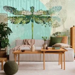 Fototapeta Abstrakcyjne WAŻKI Mozaika Vintage 90x60cm