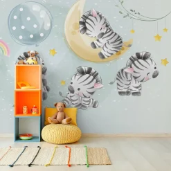 Fototapeta Akwarelowe ZEBRY Zwierzątka 3D 90x60cm