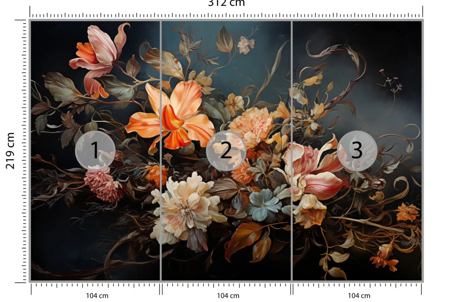 Fototapeta Bukiet W Stylu Vintage 312x219cm