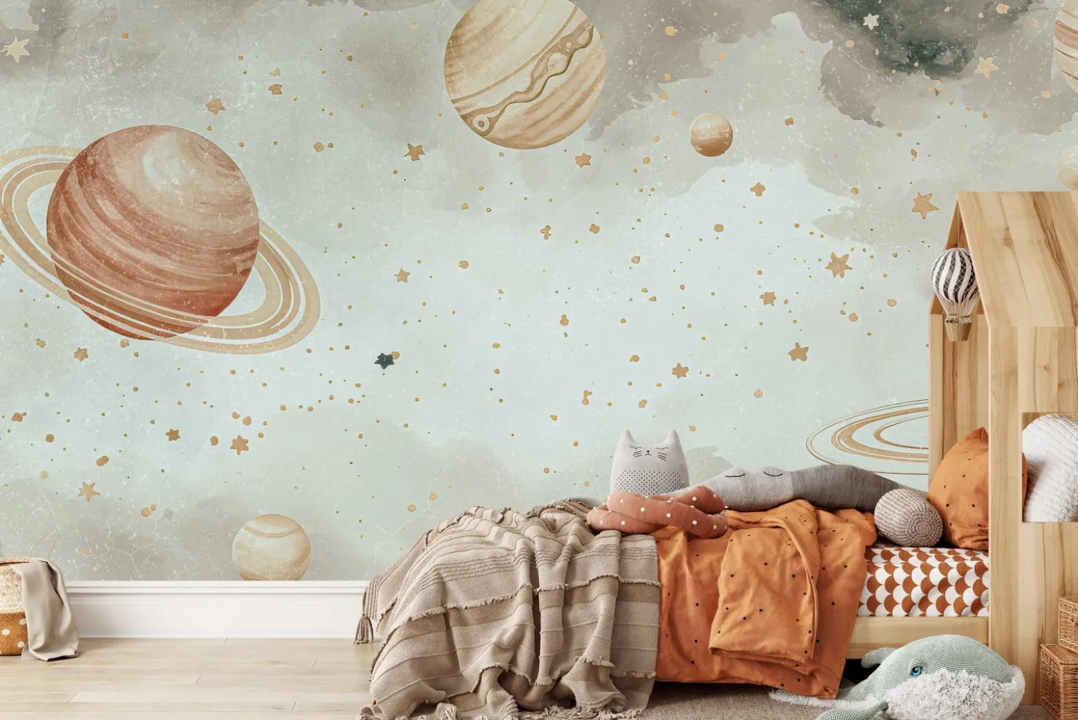Fototapeta Dla Dzieci KOSMOS W Stylu Boho 90x60cm
