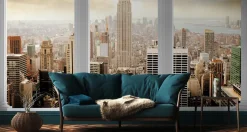 Fototapeta Do Salonu KOLUMNY Panorama NYC 90x60cm