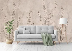 Fototapeta Drobne Kwiaty Na Betonie 90x60cm