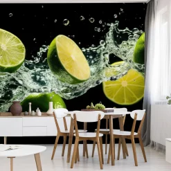 Fototapeta Kuchenna Cytrusy Limonki Abstrakcja 135x90cm