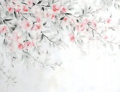 Fototapeta Kwiaty Wiśni Liście Zielone Do Sypialni Salonu Tapeta 250X175