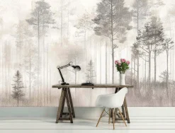 Fototapeta las vintage drzewa natura na ścianę sypialnia salon 250x175