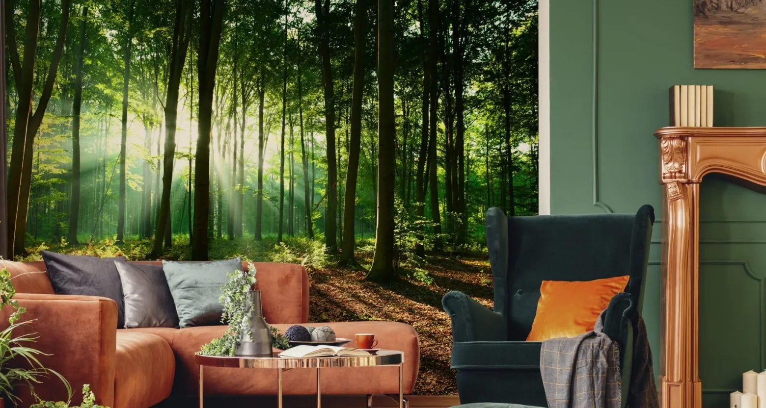 Fototapeta LAS W Promieniach Słońca Natura 90x60cm