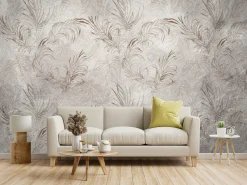 Fototapeta Liście Palmowe Na Betonie 90x60cm