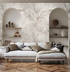 Fototapeta Liście Palmowe Na Betonie 90x60cm