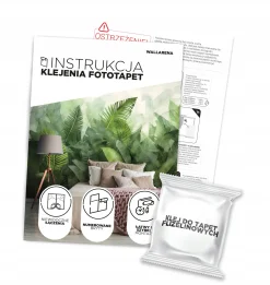 Fototapeta Liście Szary Na Flizelinie Do Sypialni Salonu 250x175
