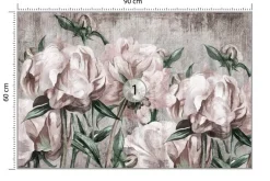 Fototapeta Malowane Peonie 90x60cm