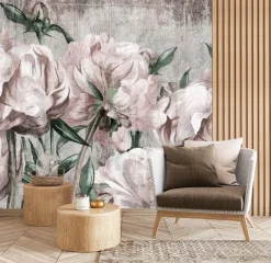 Fototapeta Malowane Peonie 90x60cm