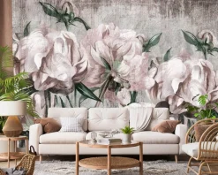 Fototapeta Malowane Peonie 90x60cm
