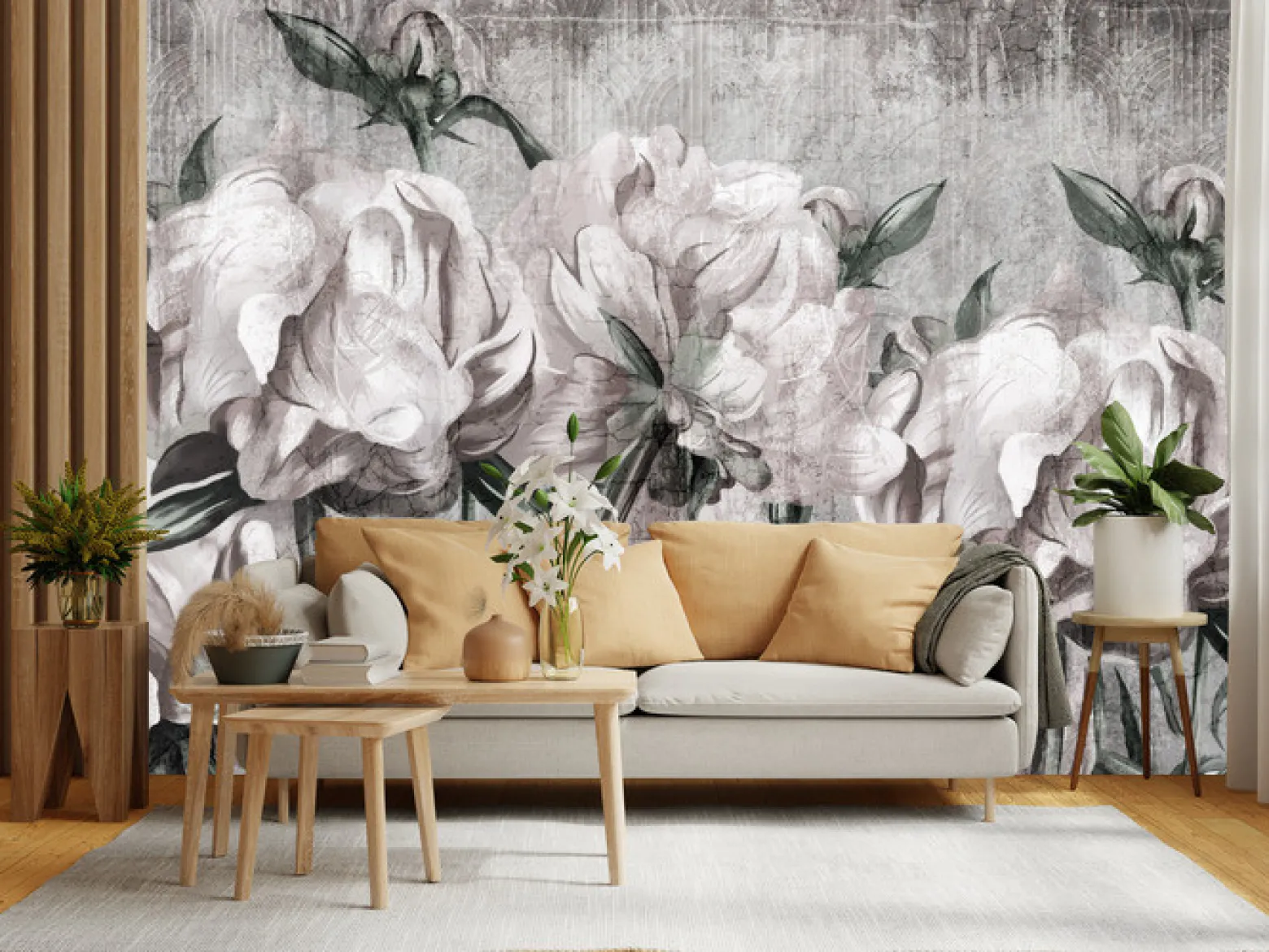Fototapeta Peonie W Stylu Vintage 90x60cm