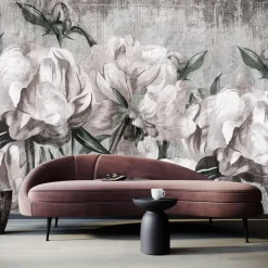 Fototapeta Peonie W Stylu Vintage 90x60cm
