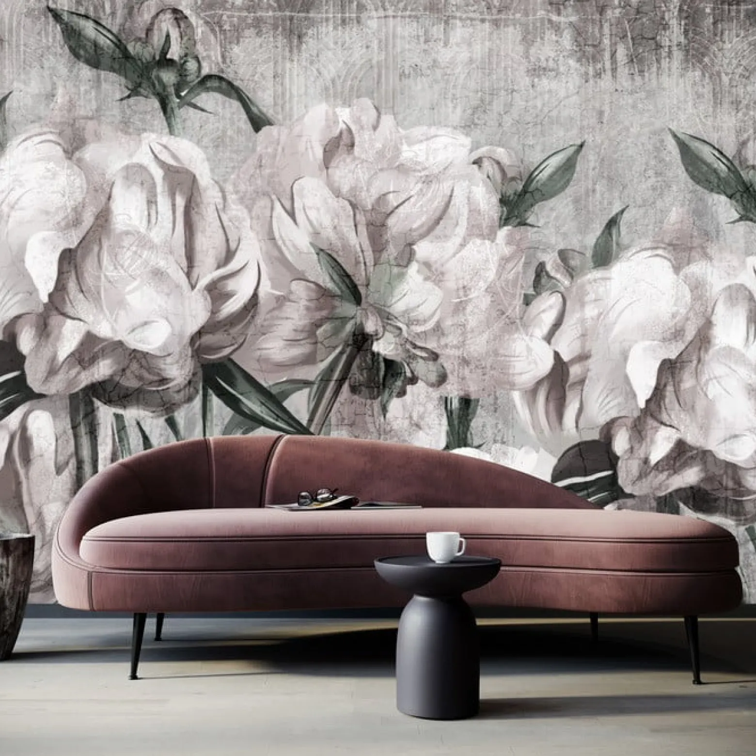 Fototapeta Peonie W Stylu Vintage 90x60cm