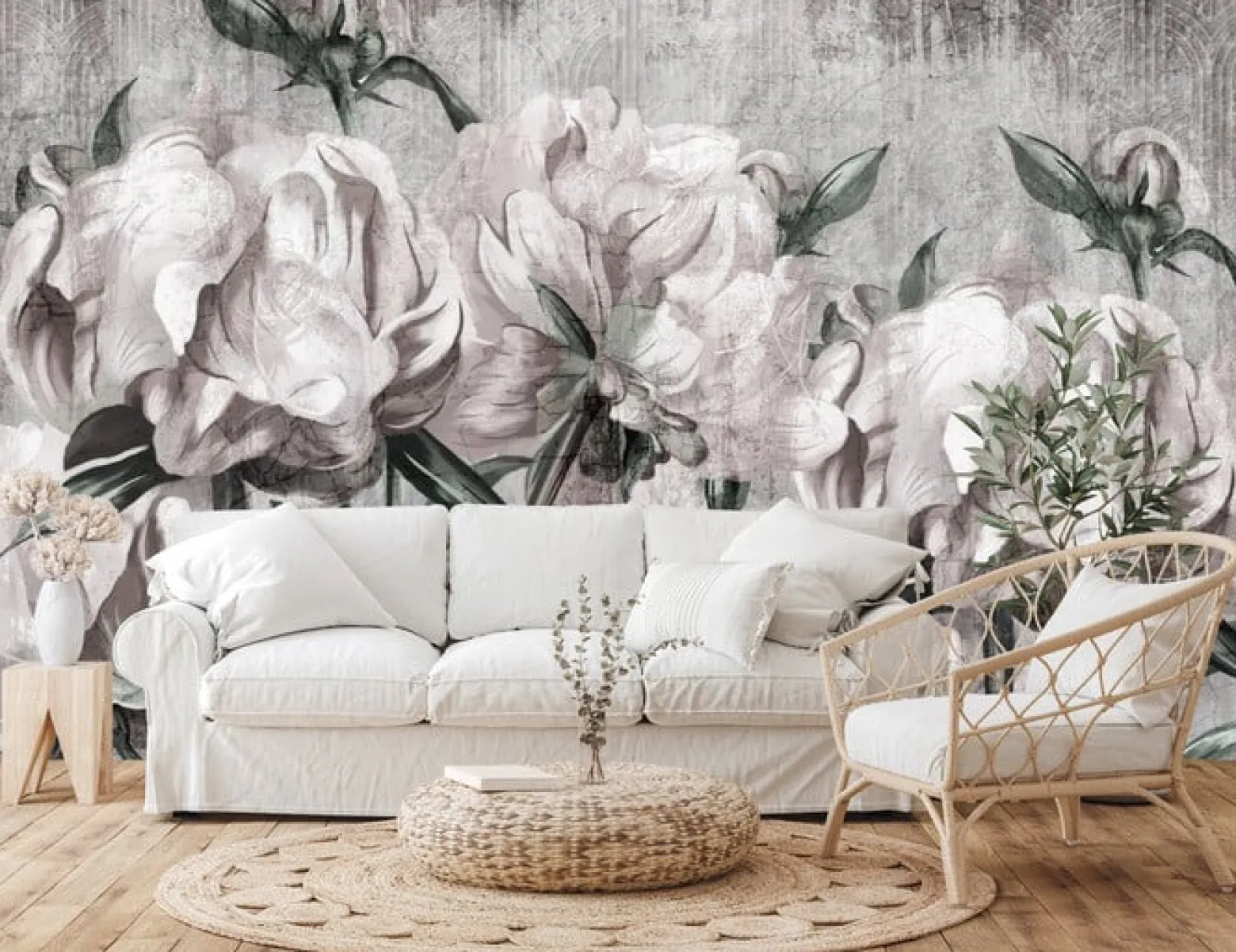 Fototapeta Peonie W Stylu Vintage 90x60cm
