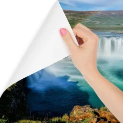 Fototapeta Wodospad GODAFOSS Pejzaż 3D 90x60cm