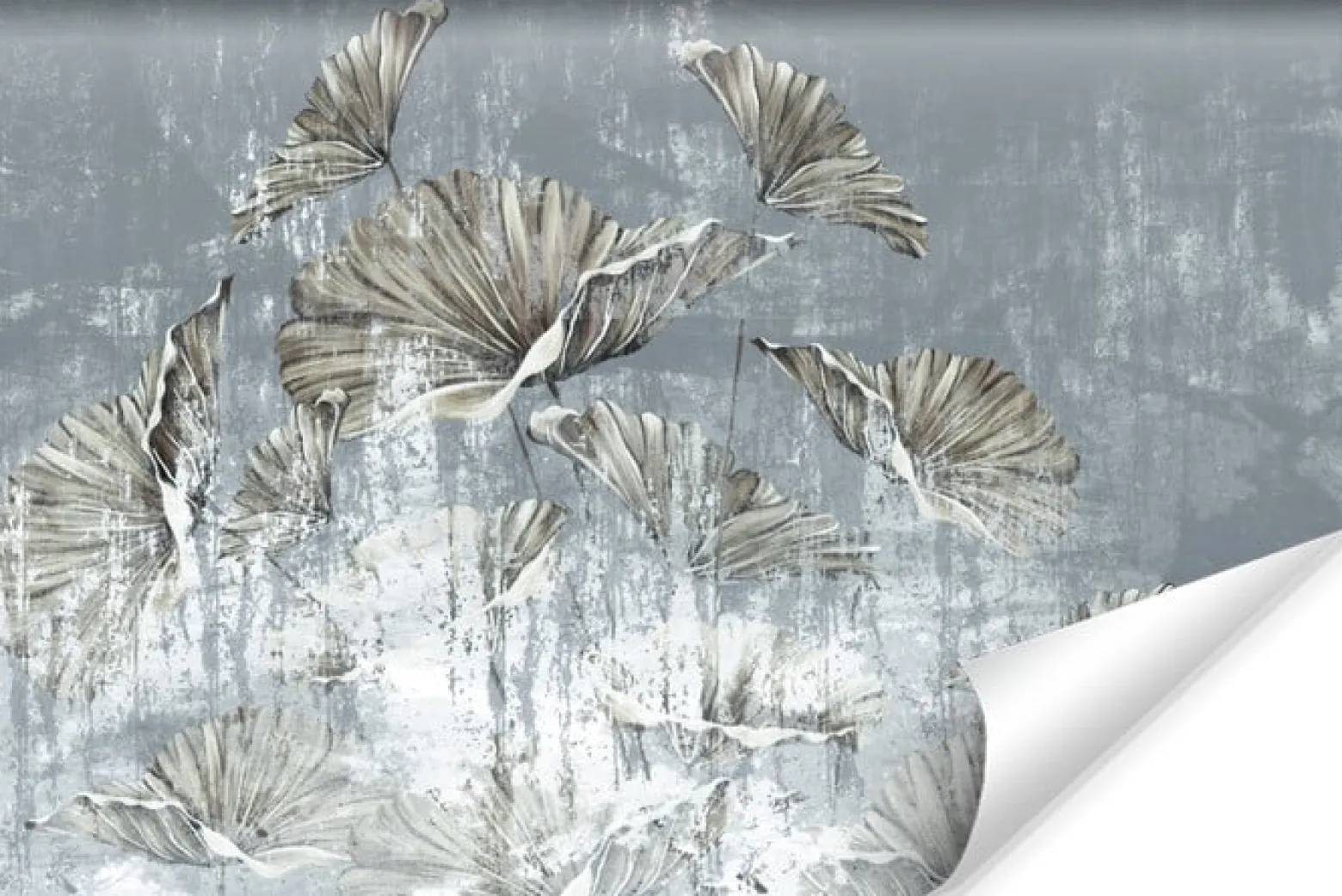 Fototapeta Złote Liście Mural W Stylu Vintage 90x60cm