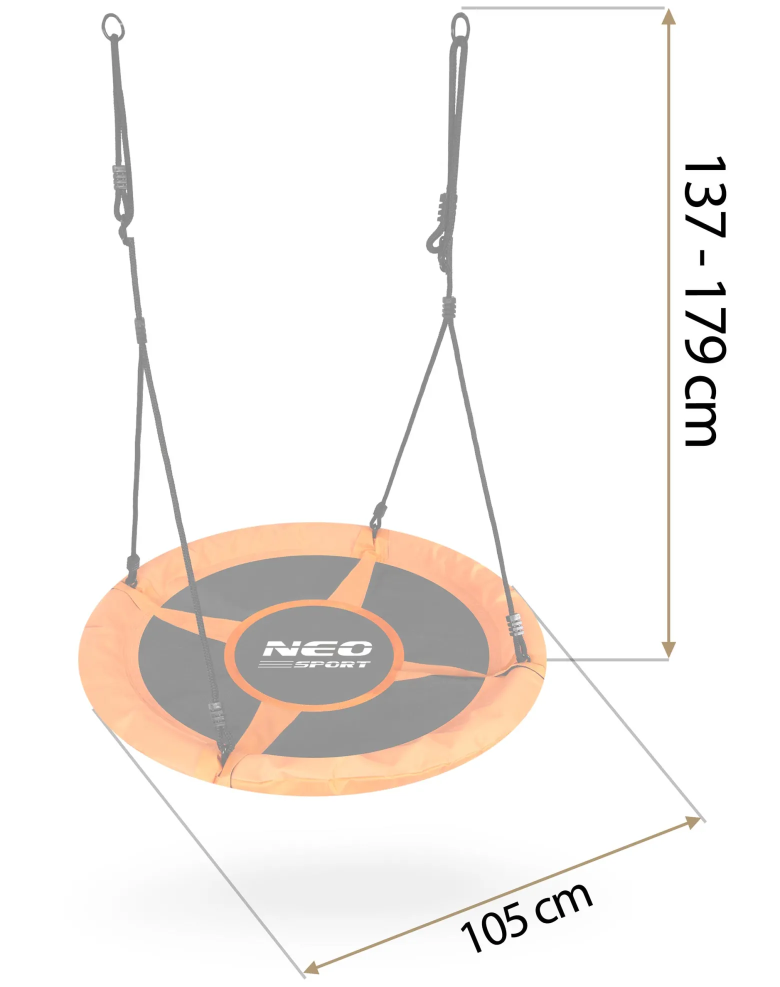 Huśtawka ogrodowa bocianie gniazdo 105 cm Neo-Sport Swingo