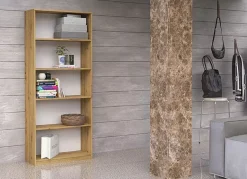 Industrialny regał dąb artisan - Naeno
