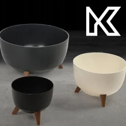Kadax Doniczka Donica 47cm Wkład Osłonka Czarna