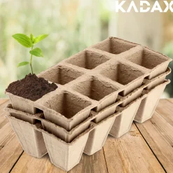 KADAX Doniczki Torfowe Na Rozsady Sadzonki 3x8szt.