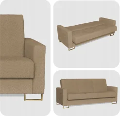 Kanapa sofa Marcello rozkładana wersalka spania bonell łóżko Family Meble
