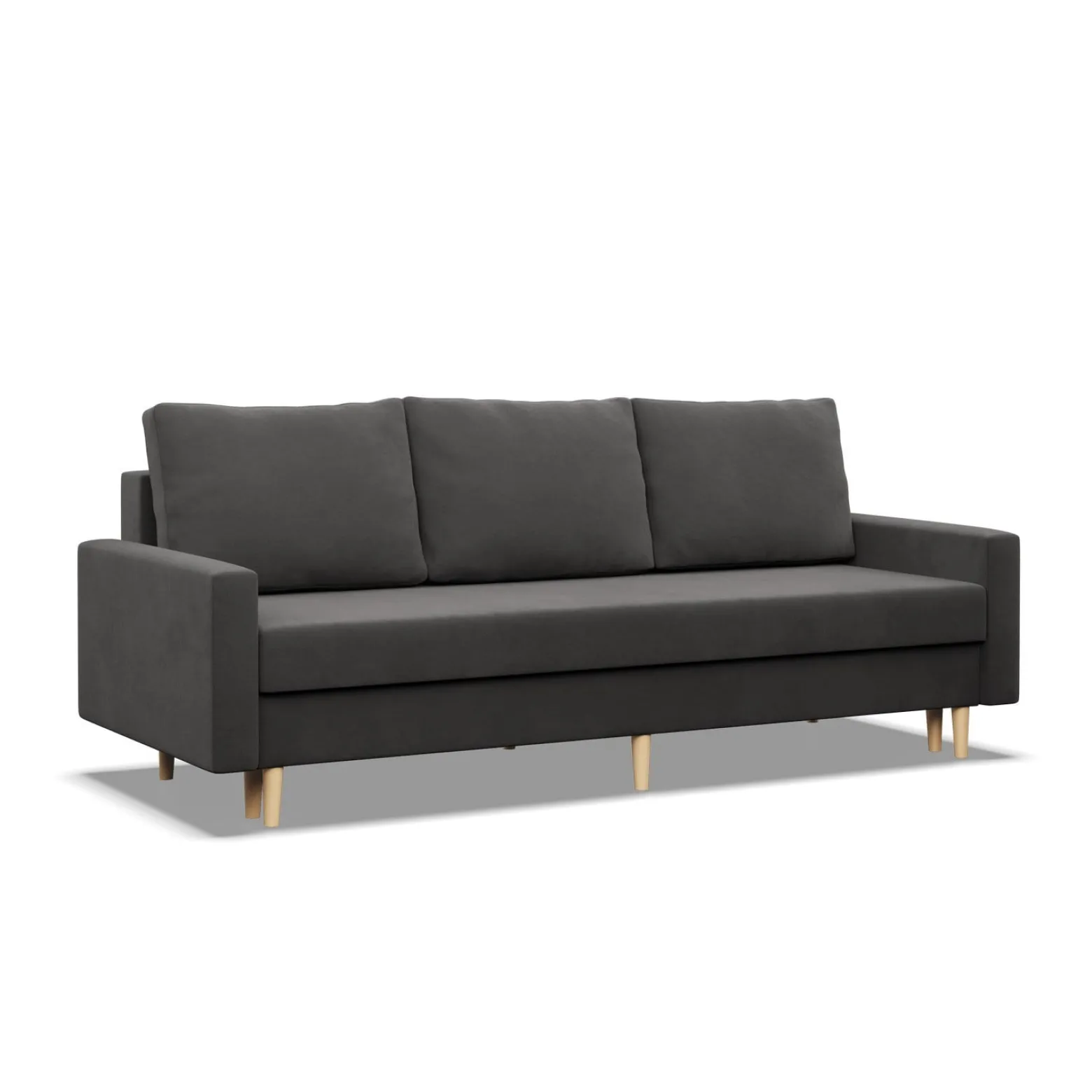 Kanapa, sofa rozkładana z funkcją spania bonell szara