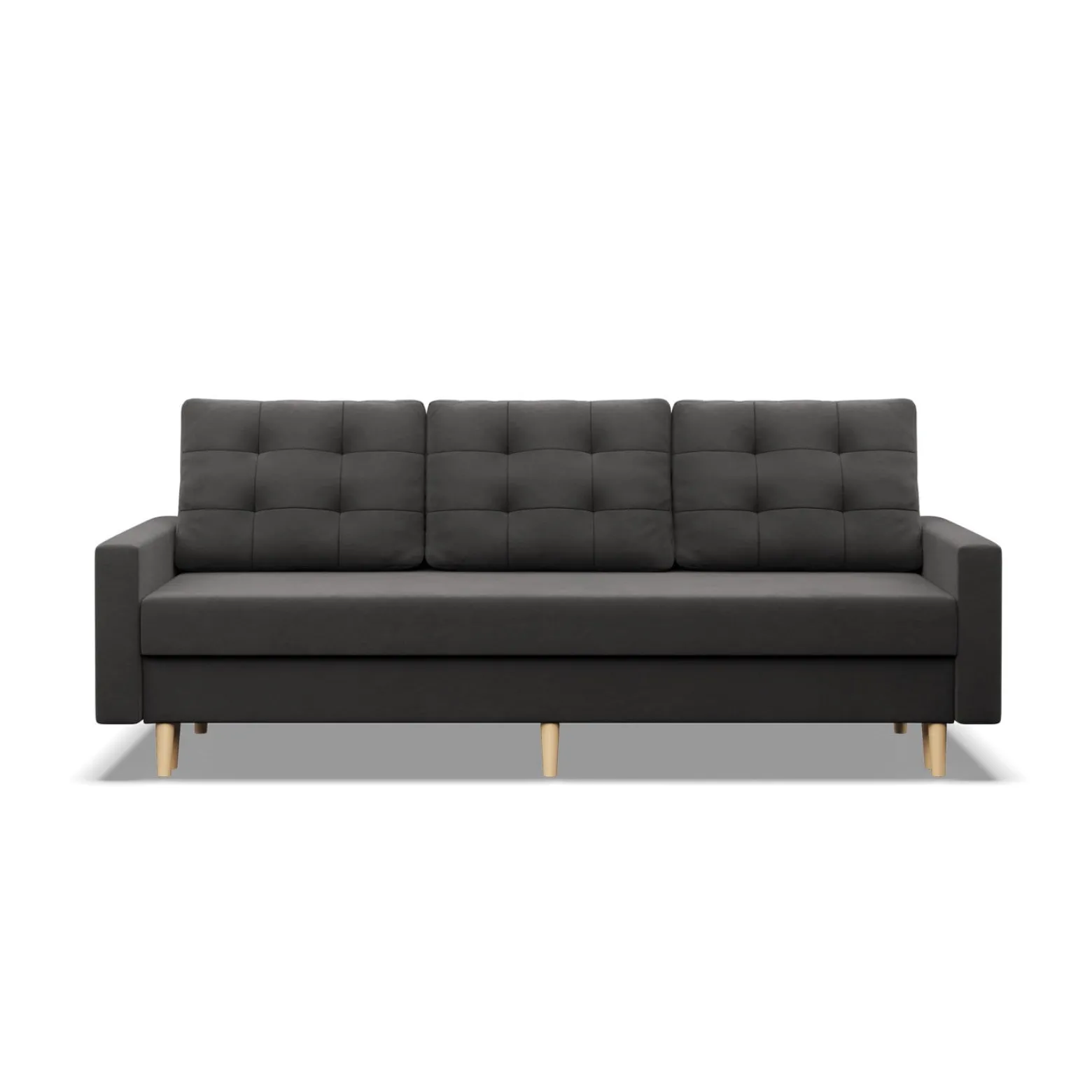 Kanapa, sofa rozkładana z funkcją spania bonell szara