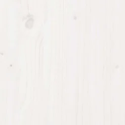 Łóżko Drewniane Białe Rama Łózko Ze Stelażem 160x200 cm