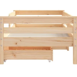 łóżko dla dzieci Brąz 70 x 140 cm Drewno sosnowe vidaXL