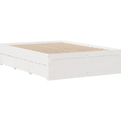 Łóżko Drewniane Rama Łóżka Sofa Biała Do Sypialni Pokoju 150x200 cm