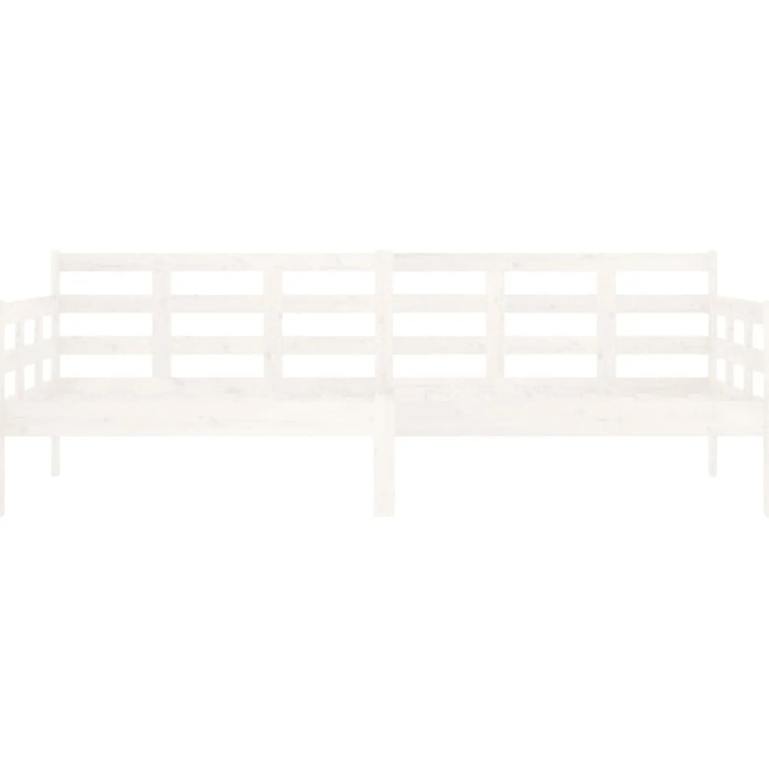 Łóżko dzienne białe lite drewno sosnowe 80x200 cm