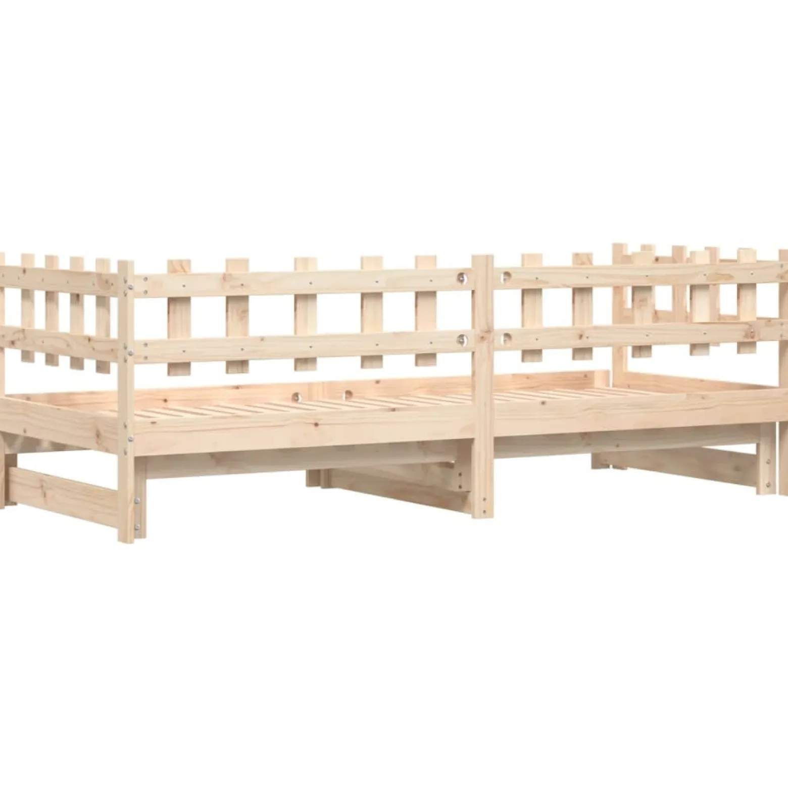 Łóżko rozsuwane 2x(80x200) cm lite drewno sosnowe