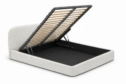 Łóżko tapicerowane MORI 90x200 metalowy stelaż quelle 02