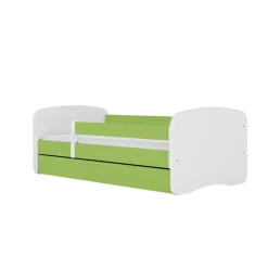 Łóżko Babydreams zielone Szop z szufladą materac piankowy 180x80