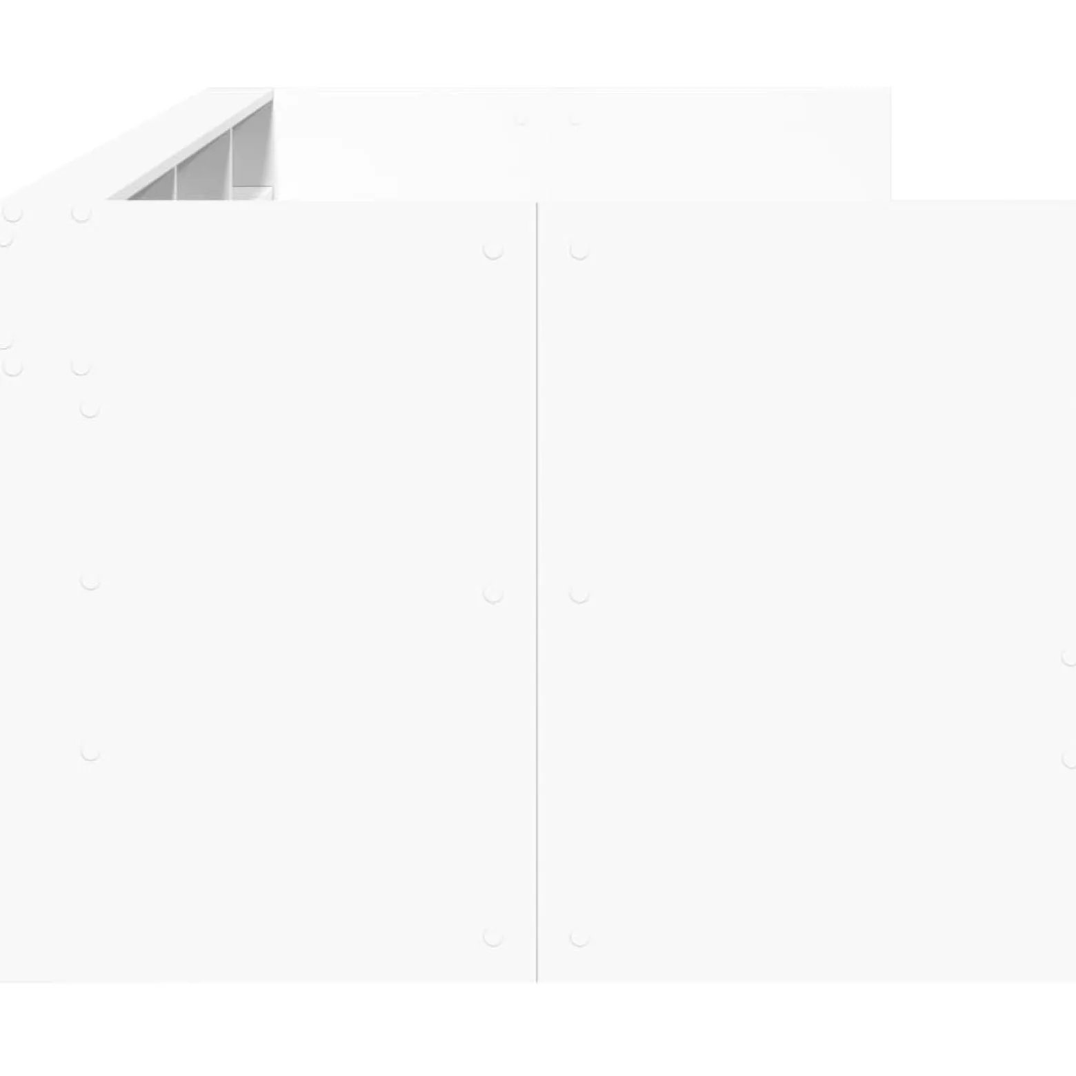 Łóżko Białe z Szufladami Rama Łóżka Ze Stelażem Pokój Sypialnia 75x190 cm