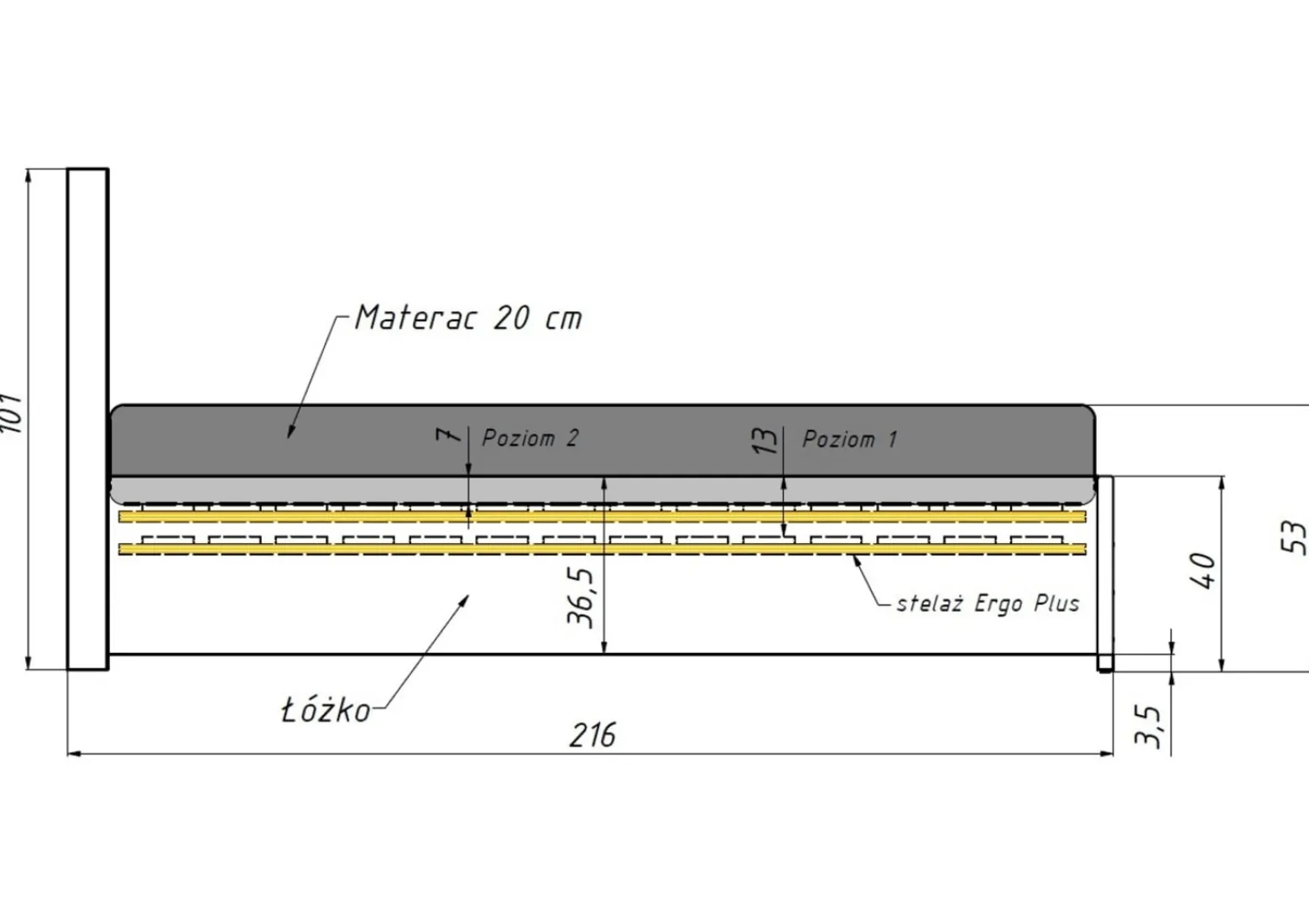 łóżko 120 Cosala II
