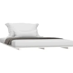 Łóżko Drewniane Rama Łóżka Sofa Biała Do Sypialni Pokoju 135x190 cm