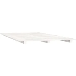 Łóżko Drewniane Rama Łóżka Sofa Biała Do Sypialni Pokoju 135x190 cm